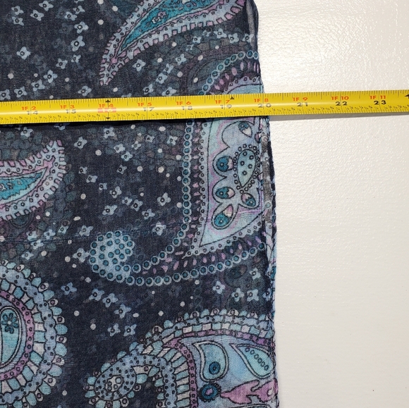 Women's Infinity Scarf Paisley Print Lightweight All Season Scarf - Picture 6 of 12